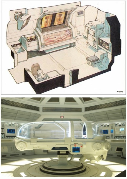 Alien medlab concept Prometheus surgical unit
