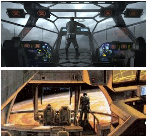 Prometheus Nostromo bridge comparison
